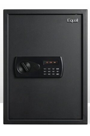 Equal 55L SecureX Safe Locker for Home | Electronic Safe Locker with Pincode Access and Emergency Key - Lock X2 | 3 Years Limited Warranty | 55 Litre - Black